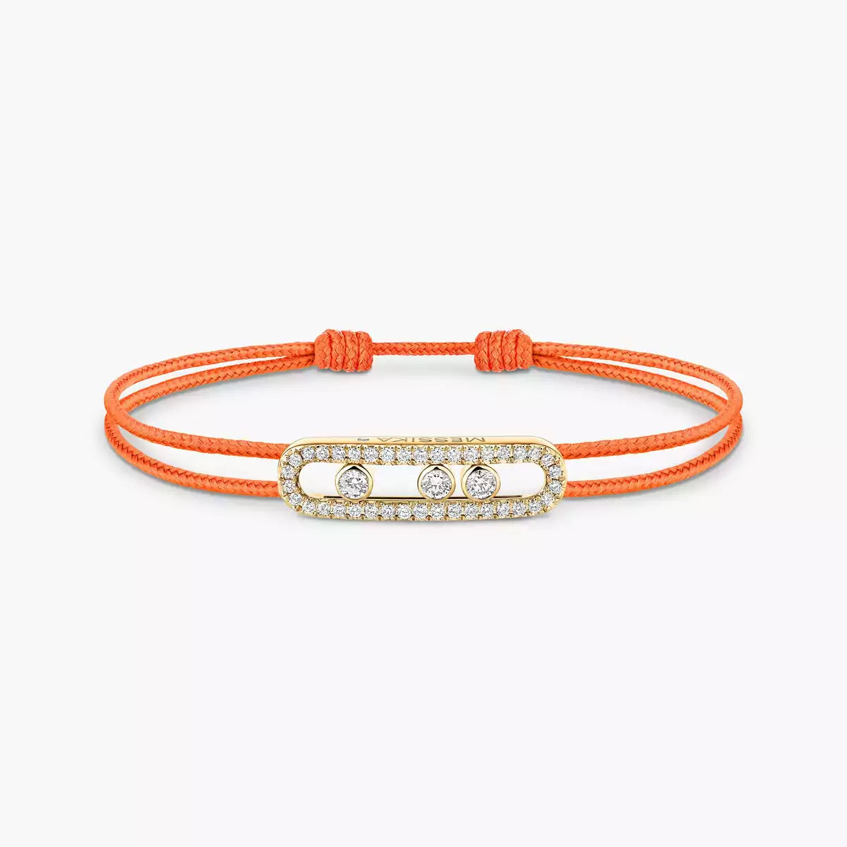 [LUXORA]Messika Care(s) pink cord pavé bracelet