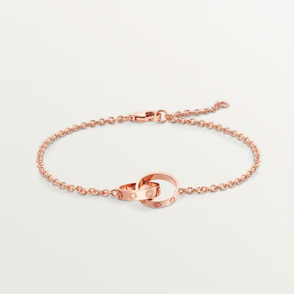 [⭐JeweliWhal]LOVE BRACELET DOUBLE RING