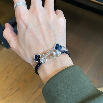 [LUXORA]CLOVER 5 MOTIF PIETERSITE BRACELET COLLECTION