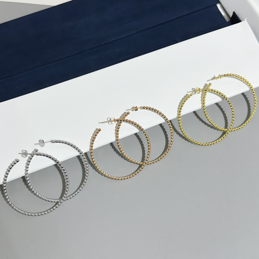 [LUXORA] SMOOTH BEAD STUD EARRINGS