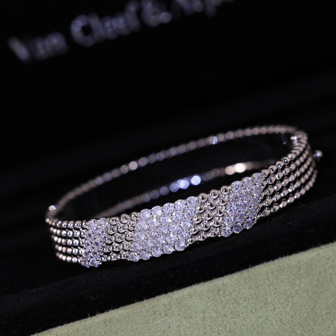 [LUXORA]  FIVE-ROW DIAMOND BRACELET