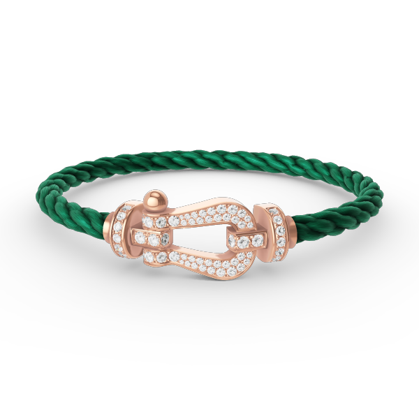 [LUXORA]FORCE LARGE HORSESHOE FULL DIAMOND BRACELET ROSE GOLD