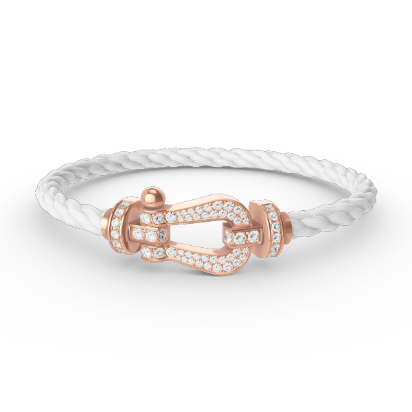 [LUXORA]FORCE LARGE HORSESHOE FULL DIAMOND BRACELET ROSE GOLD