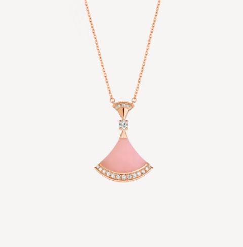 [LUXORA]HALSKETTE PINKER OPAL