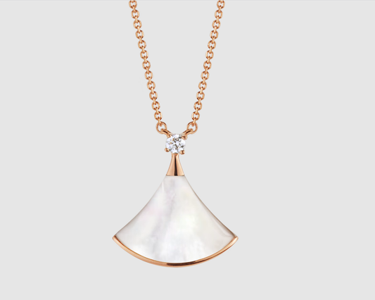 [LUXORA]HALSKETTE DREAM WEISS MOP PINKGOLD 1 DIAMANT