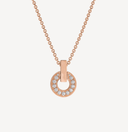 [LUXORA]GARI NECKLACE PINK GOLD DIAMOND
