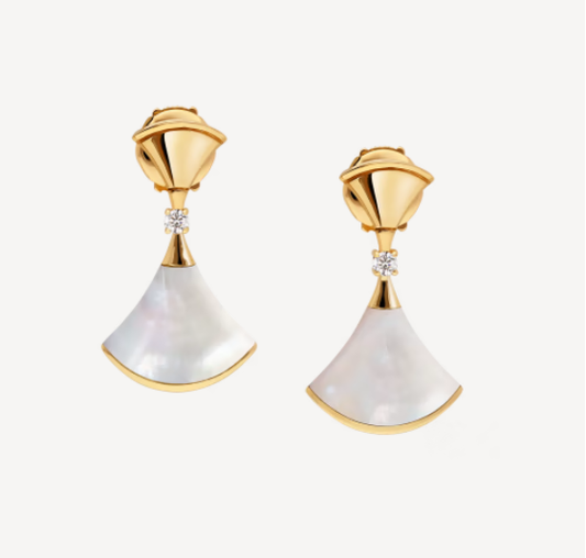 [LUXORA]DREAM MOP 1 DIAMOND EARRINGS