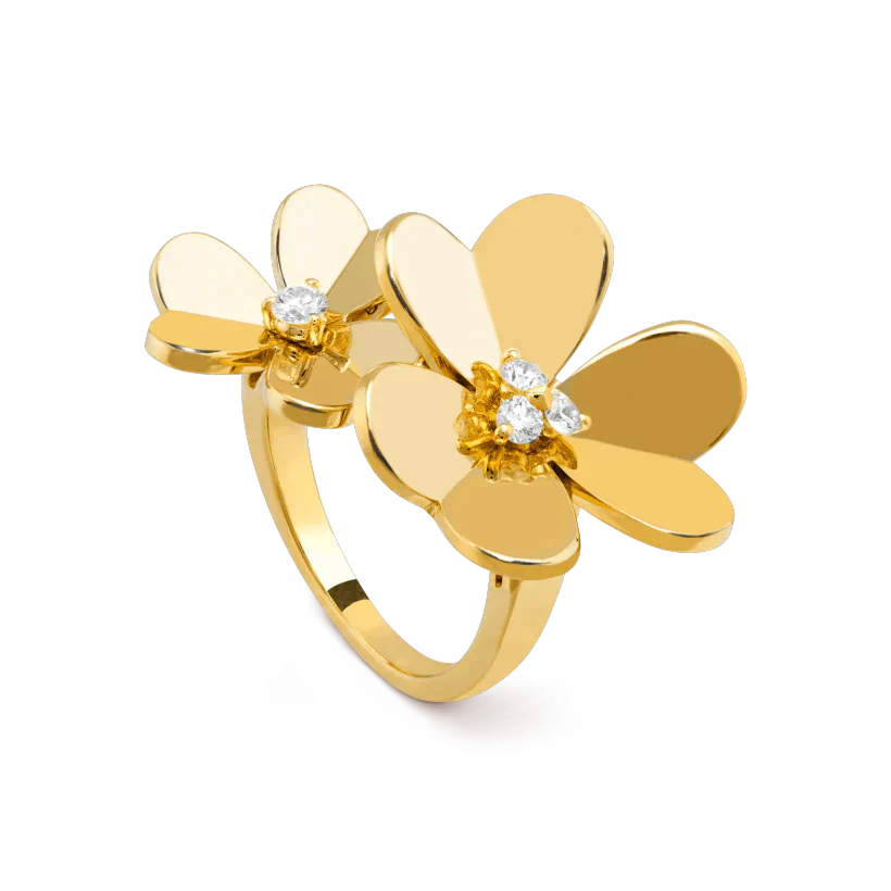[LUXORA]CLOVER COMOS GOLD DIAMOND RING