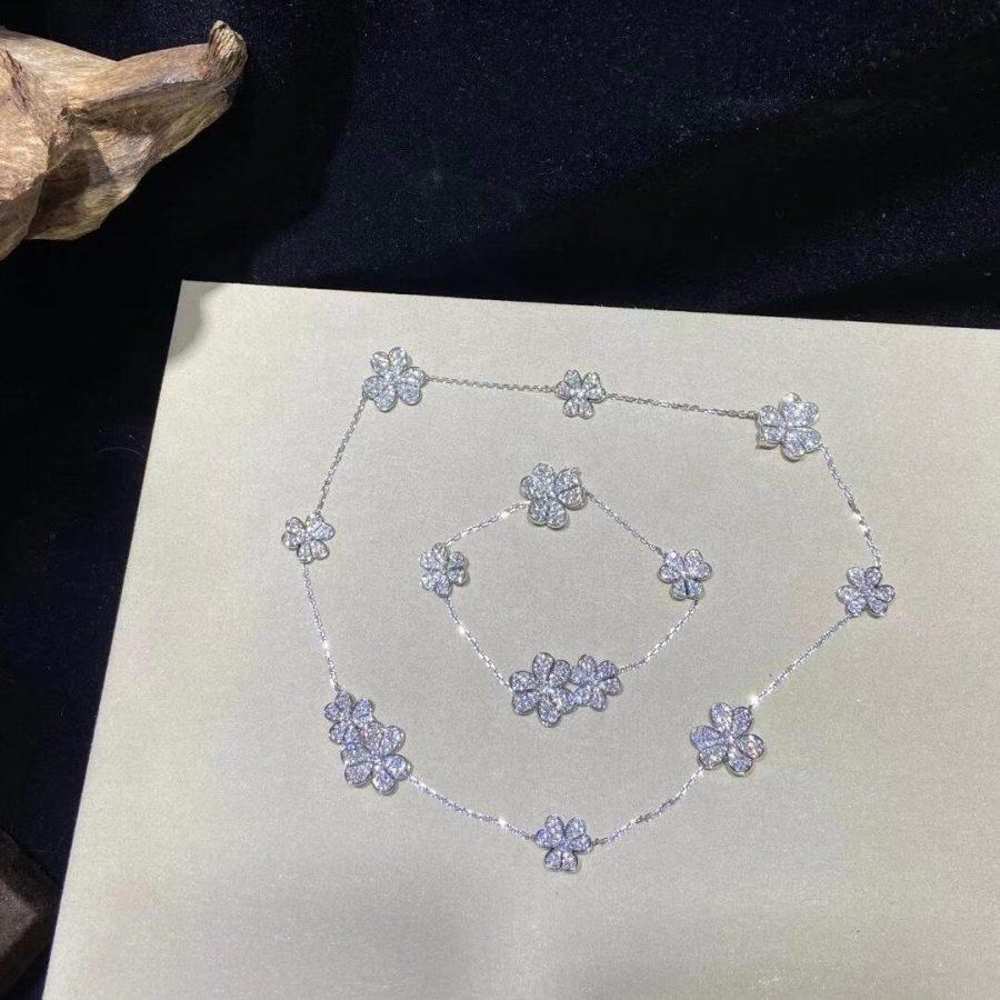 [LUXORA]FRIVOLE SILVER 5 FLOWERS BRACELET