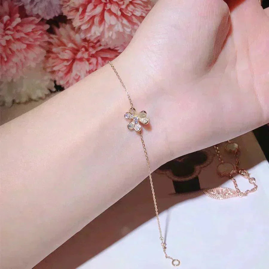 [LUXORA]FRIVOLE GOLD FLOWER DIAMOND BRACELET