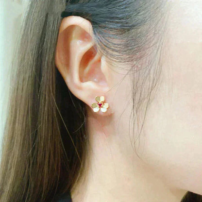 [LUXORA]FRIVOLE  FLOWER PINK EARRINGS