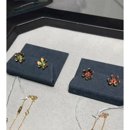 [LUXORA]FRIVOLE  FLOWER PINK EARRINGS