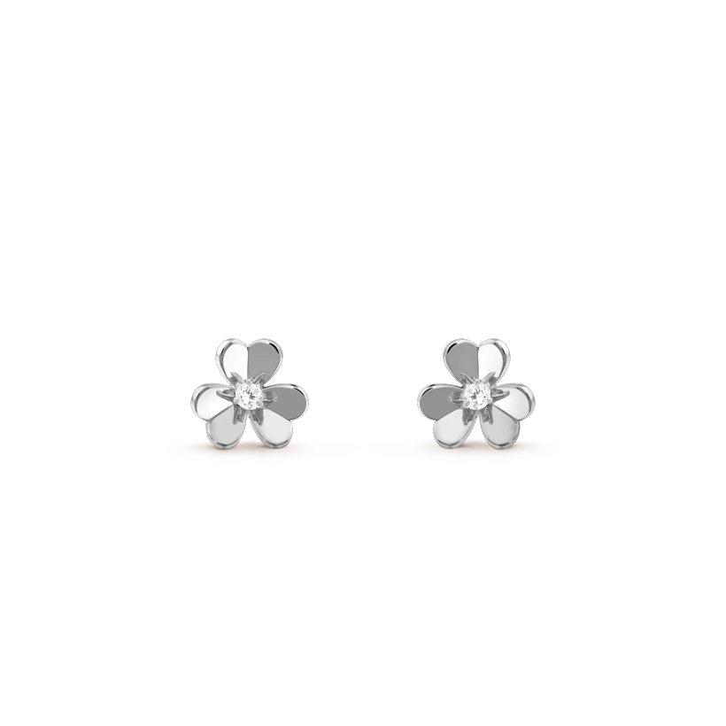 [LUXORA]FRIVOLE MINI SILVER FLOWER EARRINGS