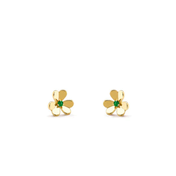 [LUXORA]FRIVOLE  FLOWER MALACHITE EARRINGS