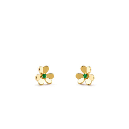 [LUXORA]FRIVOLE  FLOWER MALACHITE EARRINGS