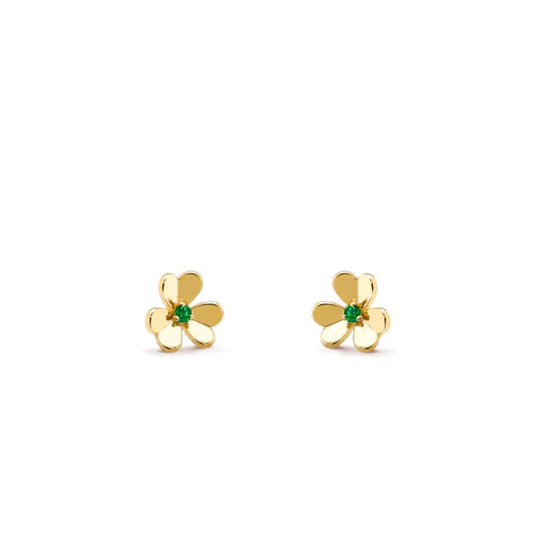 [LUXORA]FRIVOLE BLUMEN MALACHIT OHRRINGE