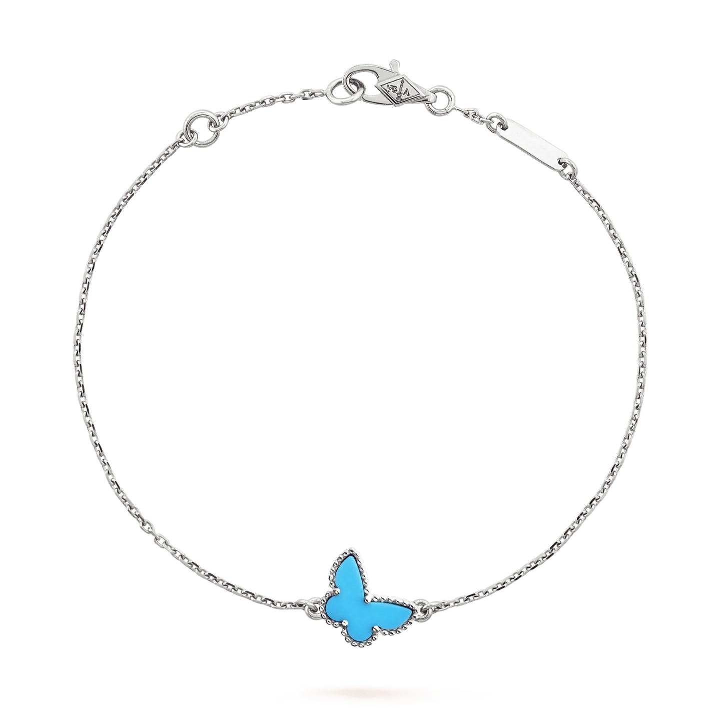 [LUXORA]BUTTERFLY TURQUOISE BUTTERFLY BRACELET SILVER