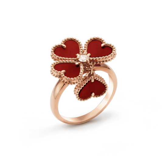[LUXORA]SWEET CLOVER CARNELIAN RING