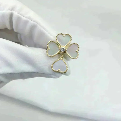 [LUXORA]SWEET CLOVER WHITE MOP RING