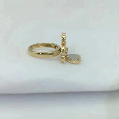 [LUXORA]SWEET CLOVER WHITE MOP RING