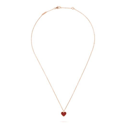 [LUXORA] SWEET CLOVER KARNEOL HERZ HALSKETTE