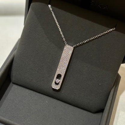 [LUXORA]MY FIRST DIAMOND PAVED NECKLACE