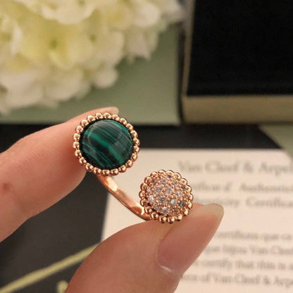 [LUXORA]PERLEE COULEURS DIAMOND ROSE GOLD BETWEEN THE FINGER RING
