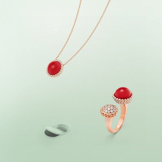 [LUXORA]PERLEE COULEURS DIAMOND ROSE GOLD BETWEEN THE FINGER RING