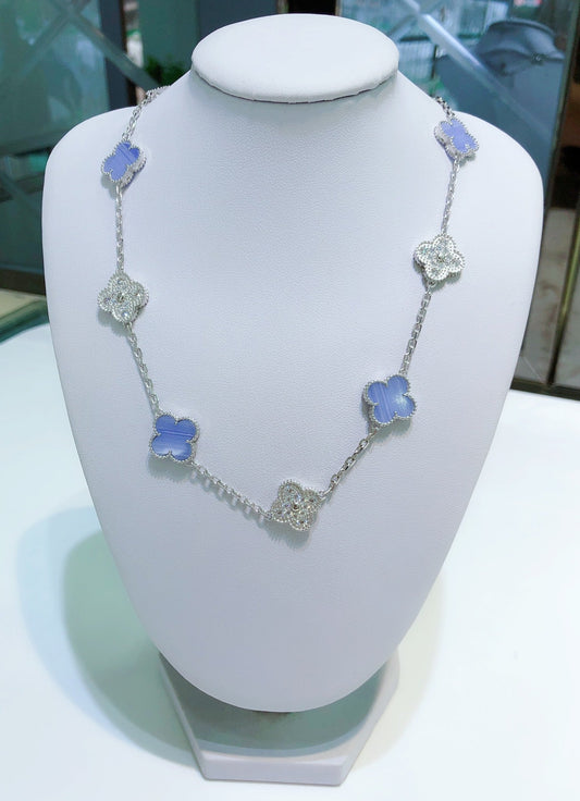 [LUXORA]KLEEBKETTE 10 MOTIVE CHALZEDON DIAMANTEN SILBER