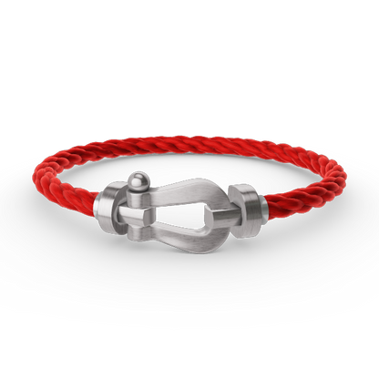 [LUXORA]FORCE LARGE HORSESHOE NO DIAMOND BRACELET SILVER