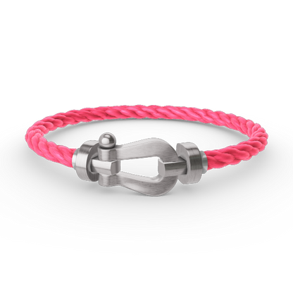 [LUXORA]FORCE LARGE HORSESHOE NO DIAMOND BRACELET SILVER