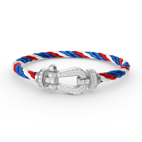 [LUXORA]FORCE LARGE HORSESHOE FULL DIAMOND BRACELET SILVER