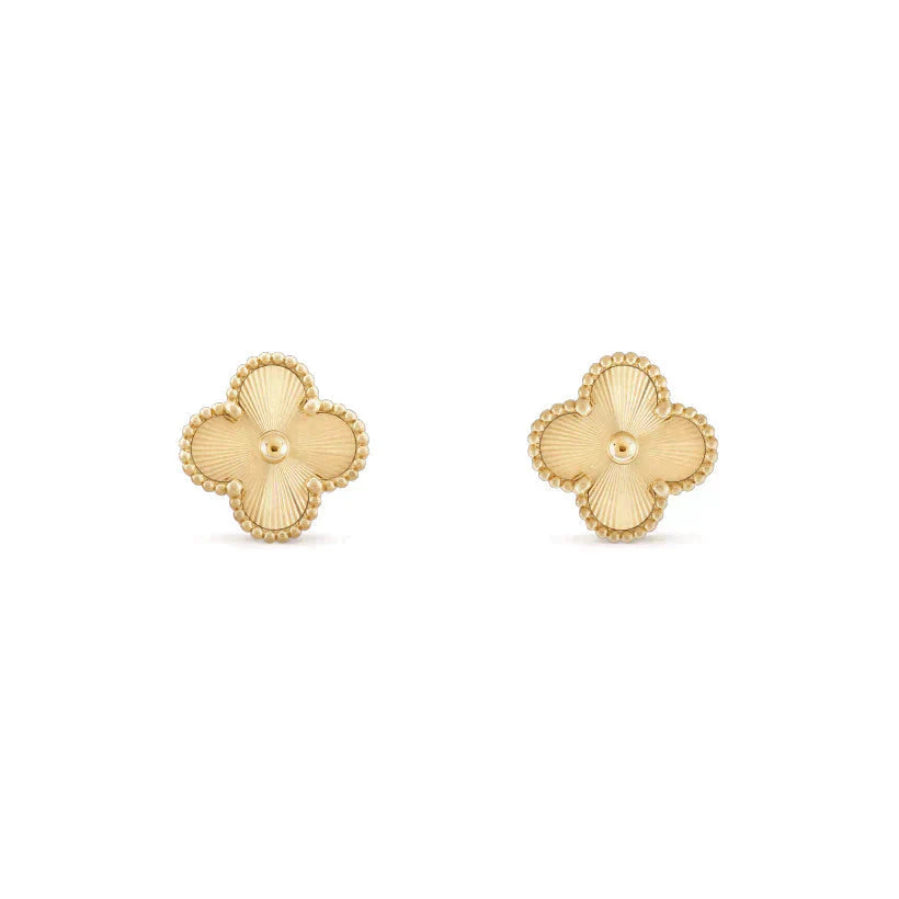 [LUXORA]CLOVER MEDIUM 1 MOTIFS LASER EARRINGS