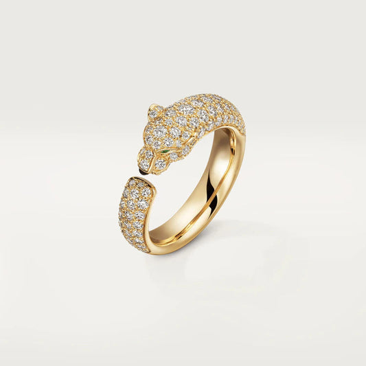 [LUXORA]PANTHER PINKGOLD DIAMANT RING