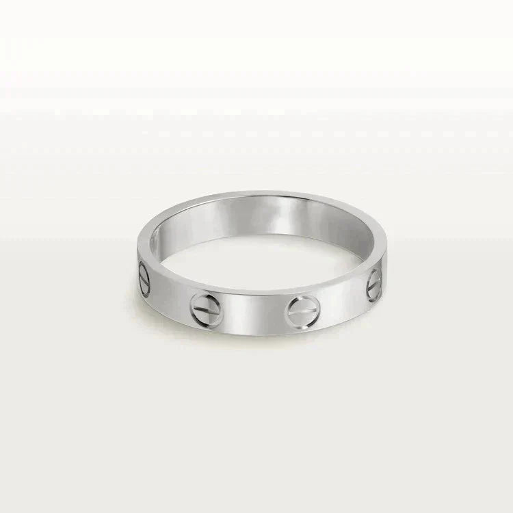 [LUXORA]LOVE RING 4MM 1 DIAMOND SILVER